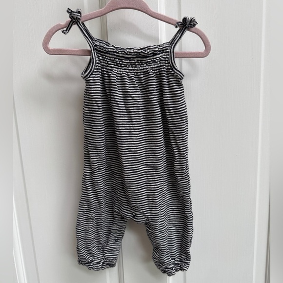GAP Other - Baby GAP 0-3M Girls Black and White Stripe Camisole Sleeveless Jumpsuit